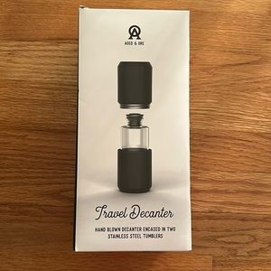 Aged and ore TRAVEL DECANTER - matte black